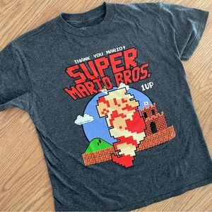 🟢3/$15 🎮SUPER MARIO BROS 1up Graphic T-shirt